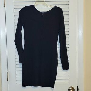NWOT Forever 21 bodycon mesh v neck long sleeve dress sz Medium